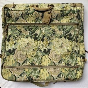 DANIELLE NICOLE floral & Leather Suit Garment Bag